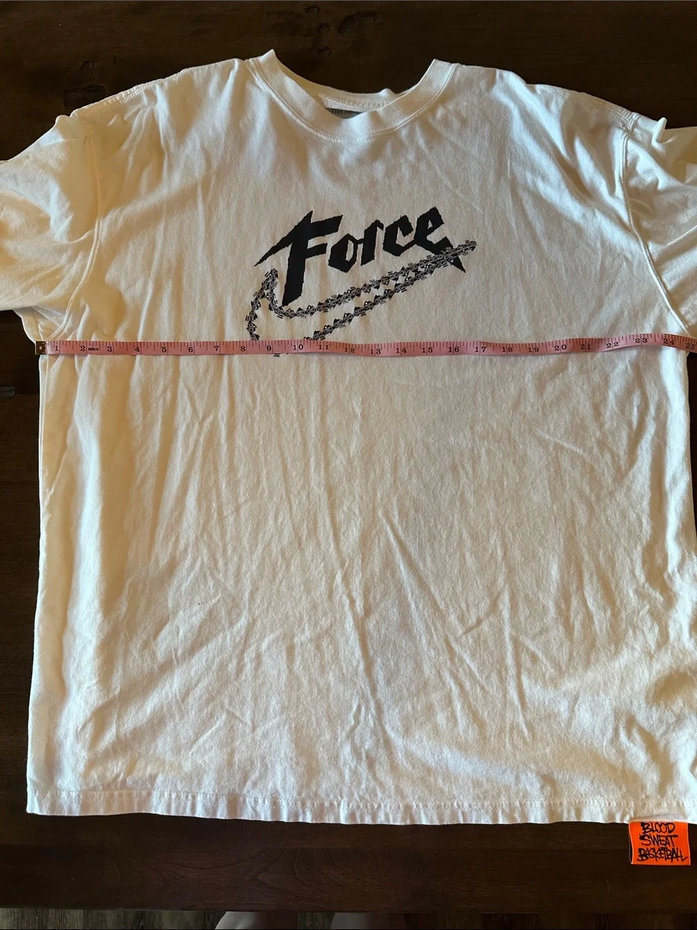Nike White 'Force' Graphic Short Sleeve Tee - Picture 8 of 11
